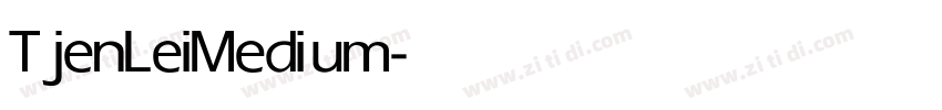 TjenLei Medium字体转换